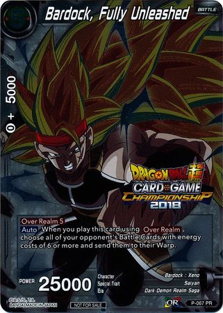 Bardock, Fully Unleashed (P-067) [Tournament Promotion Cards] | Event Horizon Hobbies CA