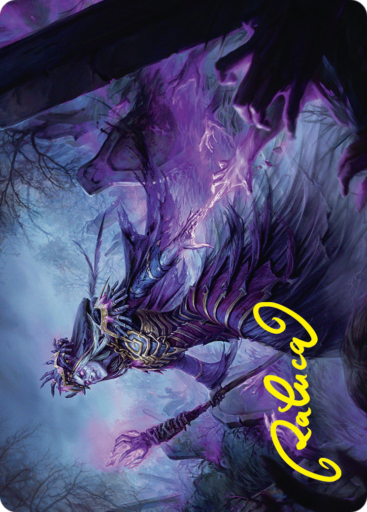 Zul Ashur, Lich Lord Art Card (10/54) (Gold-Stamped Signature) [Foundations Art Series] | Event Horizon Hobbies CA