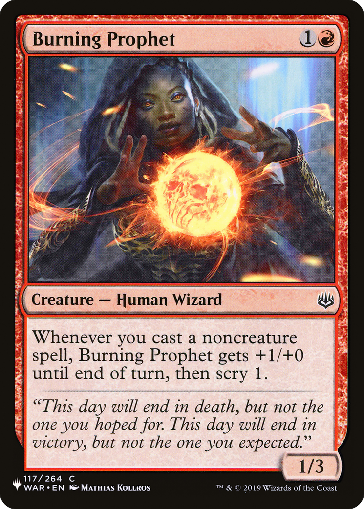 Burning Prophet [The List] | Event Horizon Hobbies CA