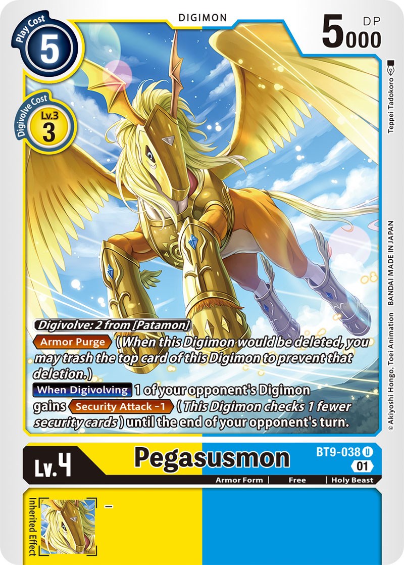 Pegasusmon [BT9-038] [X Record] | Event Horizon Hobbies CA