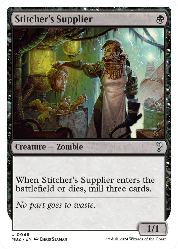 Stitcher's Supplier (White Border) [Mystery Booster 2] | Event Horizon Hobbies CA