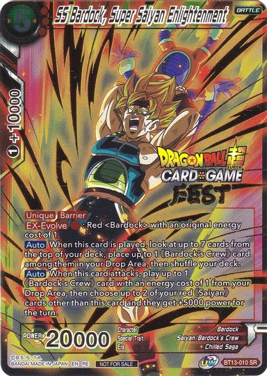 SS Bardock, Super Saiyan Enlightenment (Card Game Fest 2022) (BT13-010) [Tournament Promotion Cards] | Event Horizon Hobbies CA