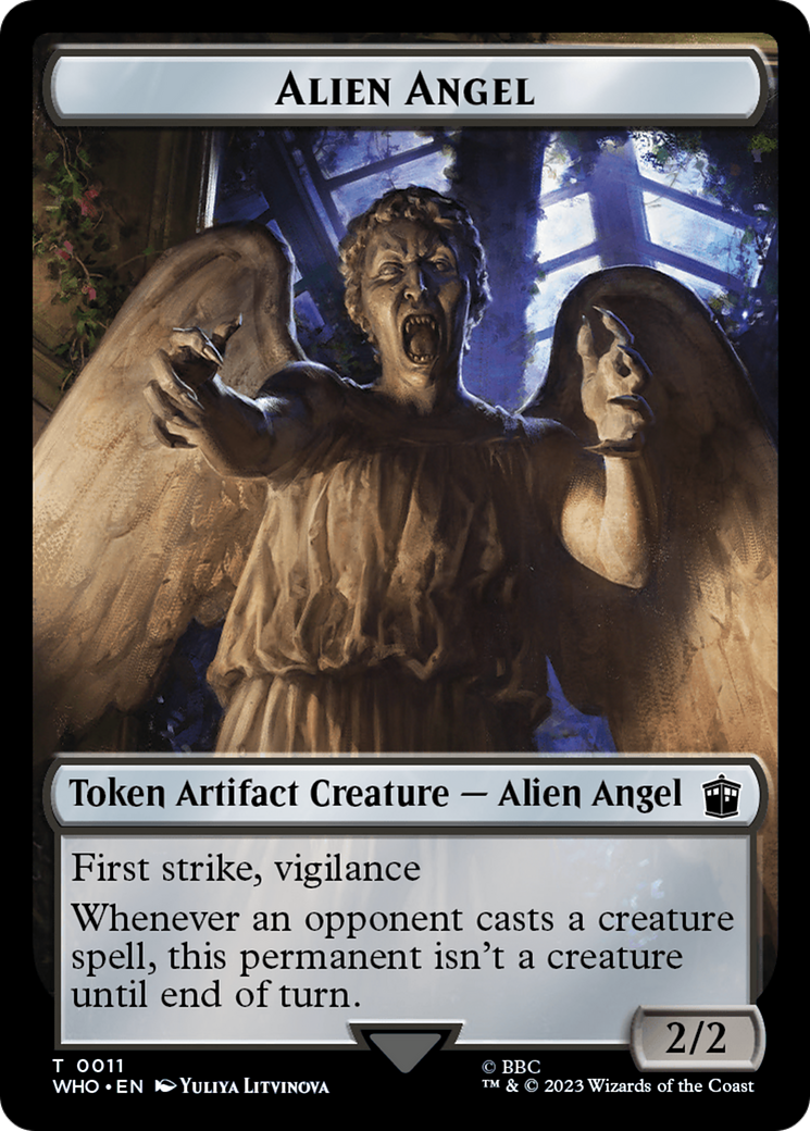 Alien Angel // Mark of the Rani Double-Sided Token [Doctor Who Tokens] | Event Horizon Hobbies CA