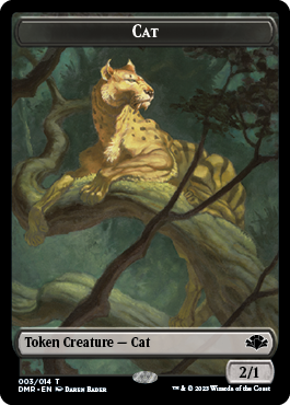 Goblin // Cat (003) Double-Sided Token [Dominaria Remastered Tokens] | Event Horizon Hobbies CA