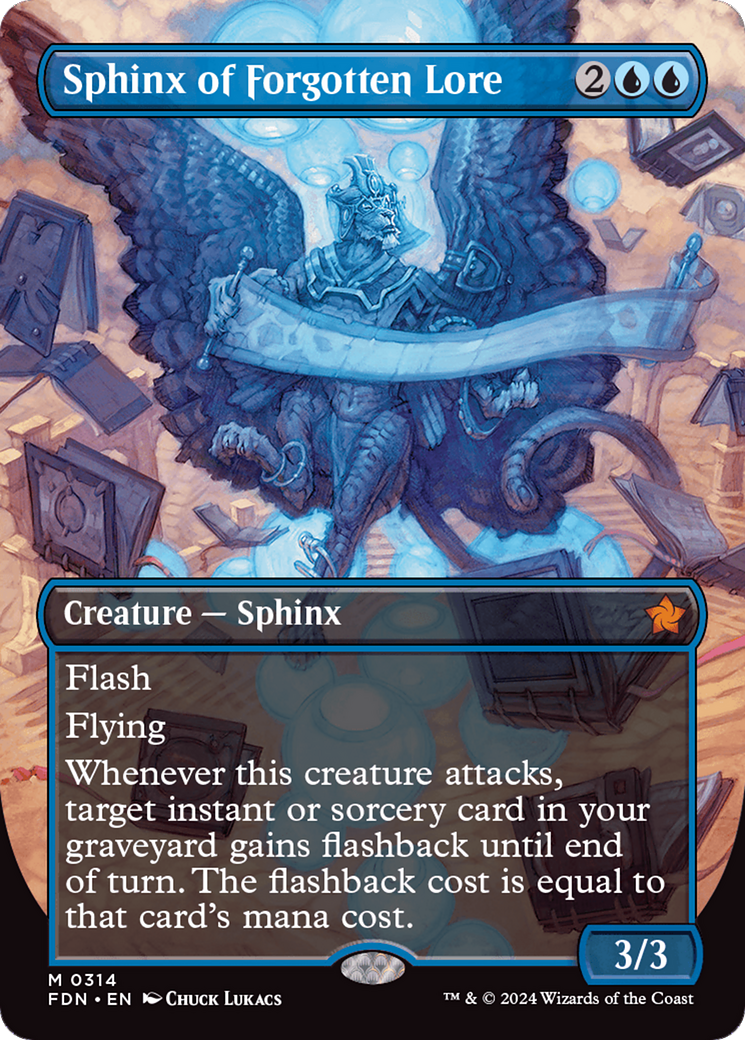 Sphinx of Forgotten Lore (Borderless) [Foundations] | Event Horizon Hobbies CA