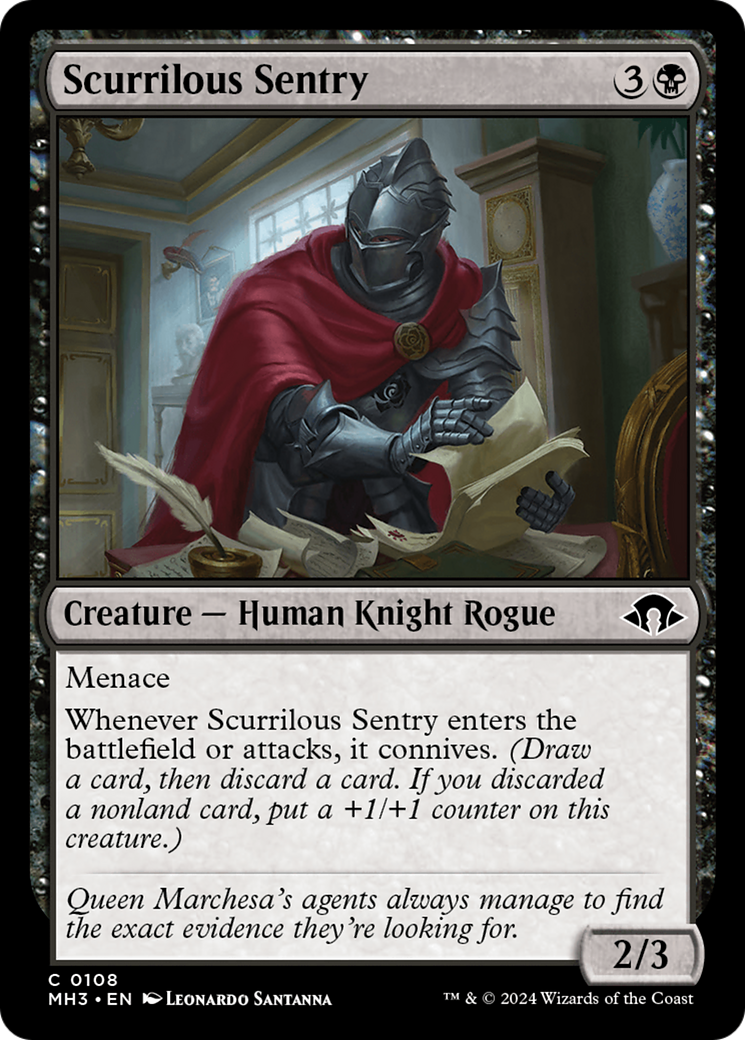 Scurrilous Sentry [Modern Horizons 3] | Event Horizon Hobbies CA