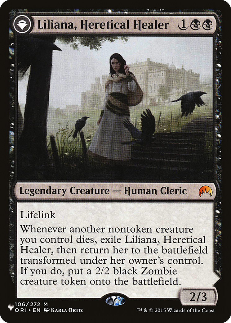 Liliana, Heretical Healer // Liliana, Defiant Necromancer [Secret Lair: From Cute to Brute] | Event Horizon Hobbies CA