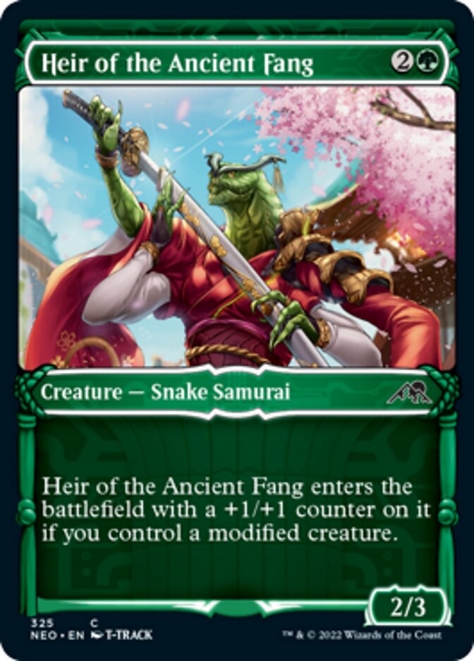 Heir of the Ancient Fang (Showcase Samurai) [Kamigawa: Neon Dynasty] | Event Horizon Hobbies CA