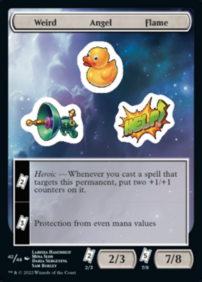 Weird Angel Flame [Unfinity Stickers] | Event Horizon Hobbies CA