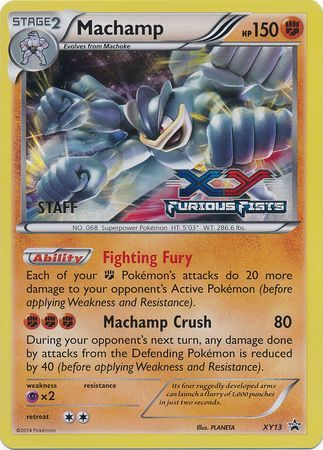 Machamp (XY13) (Staff) [XY: Black Star Promos] | Event Horizon Hobbies CA