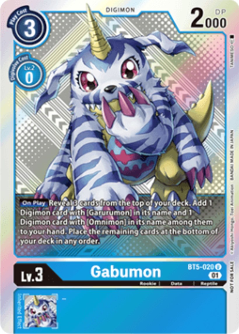 Gabumon [BT5-020] (X Record Pre-Release Tournament Winner Card) [X Record Pre-Release Promos] | Event Horizon Hobbies CA