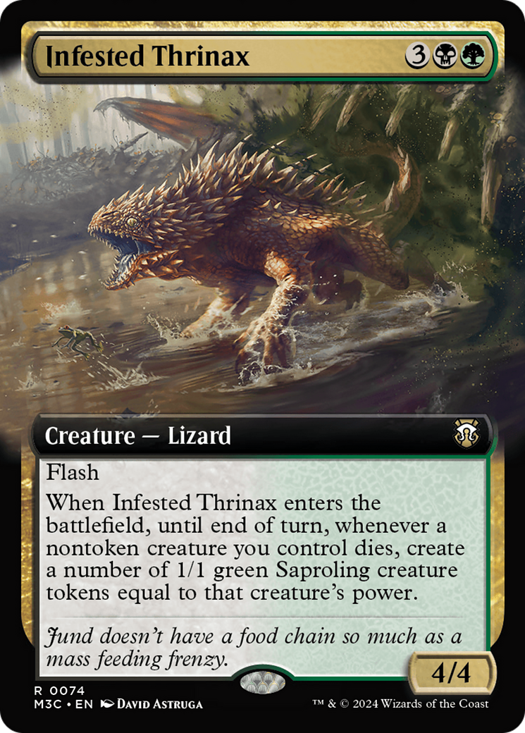 Infested Thrinax (Extended Art) [Modern Horizons 3 Commander] | Event Horizon Hobbies CA