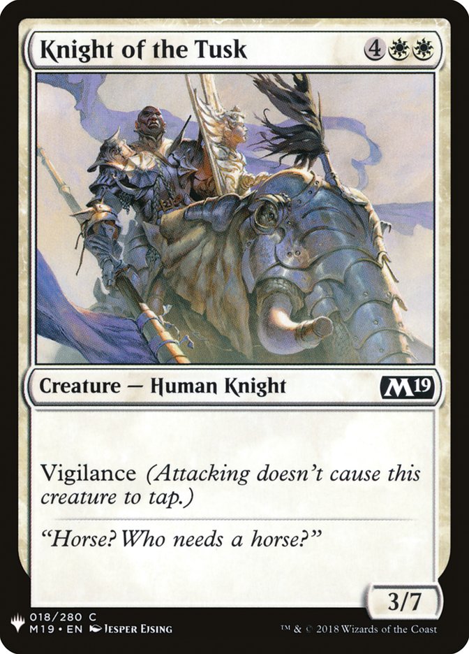 Knight of the Tusk [Mystery Booster] | Event Horizon Hobbies CA