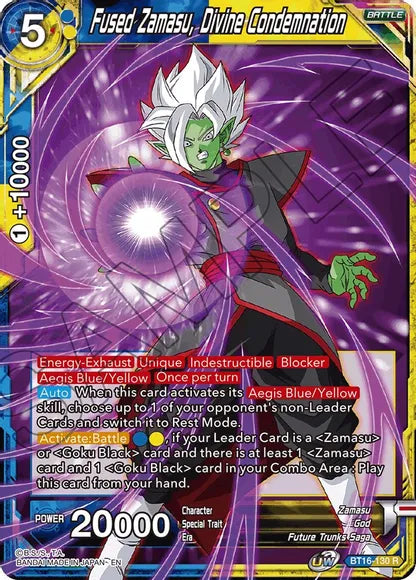 Fused Zamasu, Divine Condemnation (BT16-130) [Realm of the Gods] | Event Horizon Hobbies CA