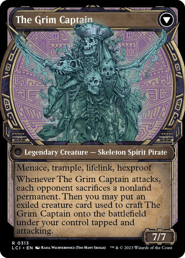 Throne of the Grim Captain // The Grim Captain (Showcase) [The Lost Caverns of Ixalan] | Event Horizon Hobbies CA