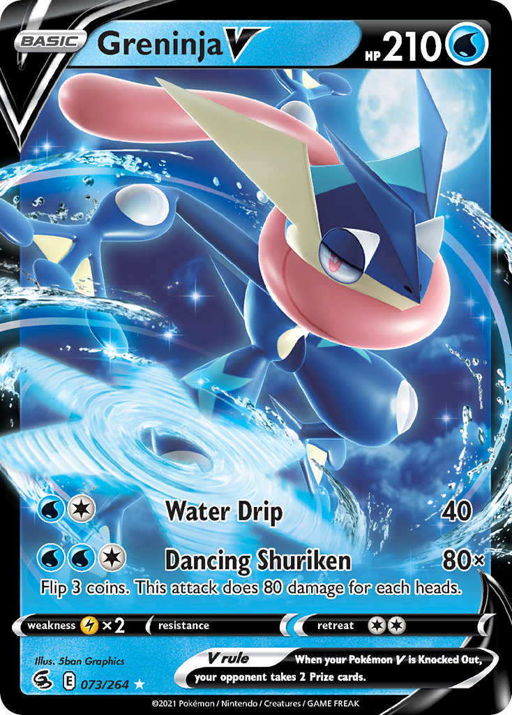 Greninja V (073/264) (Intro Deck) [Sword & Shield: Fusion Strike] | Event Horizon Hobbies CA