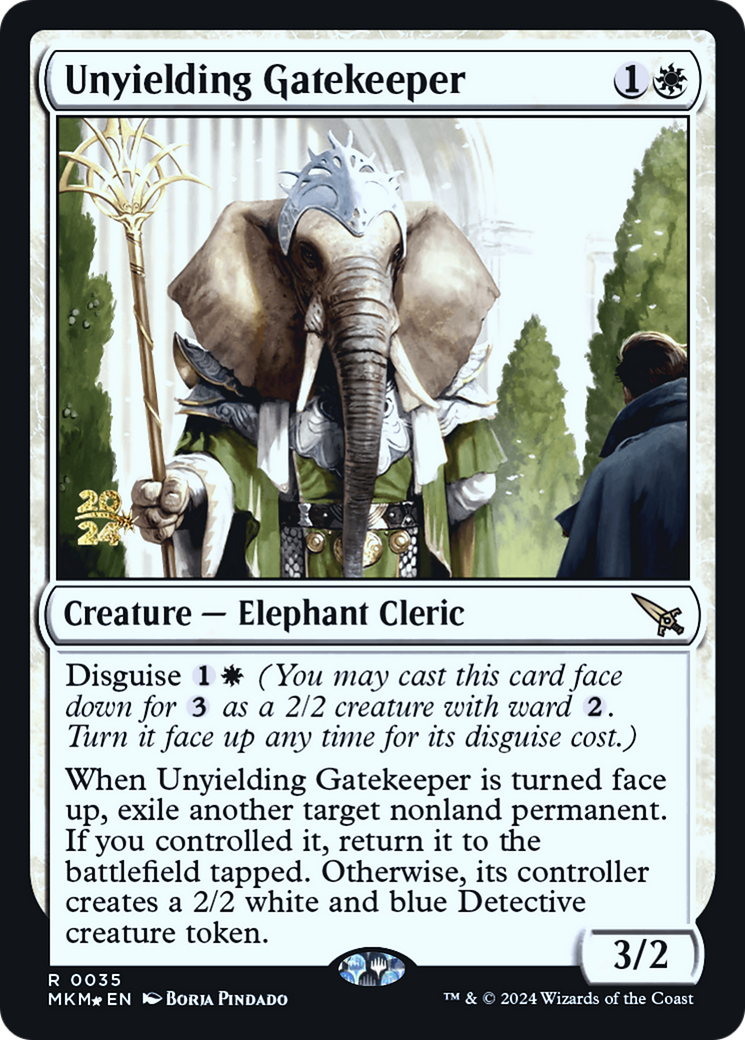 Unyielding Gatekeeper [Murders at Karlov Manor Prerelease Promos] | Event Horizon Hobbies CA