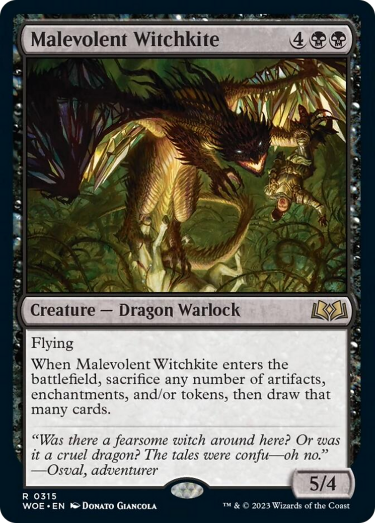 Malevolent Witchkite [Wilds of Eldraine] | Event Horizon Hobbies CA