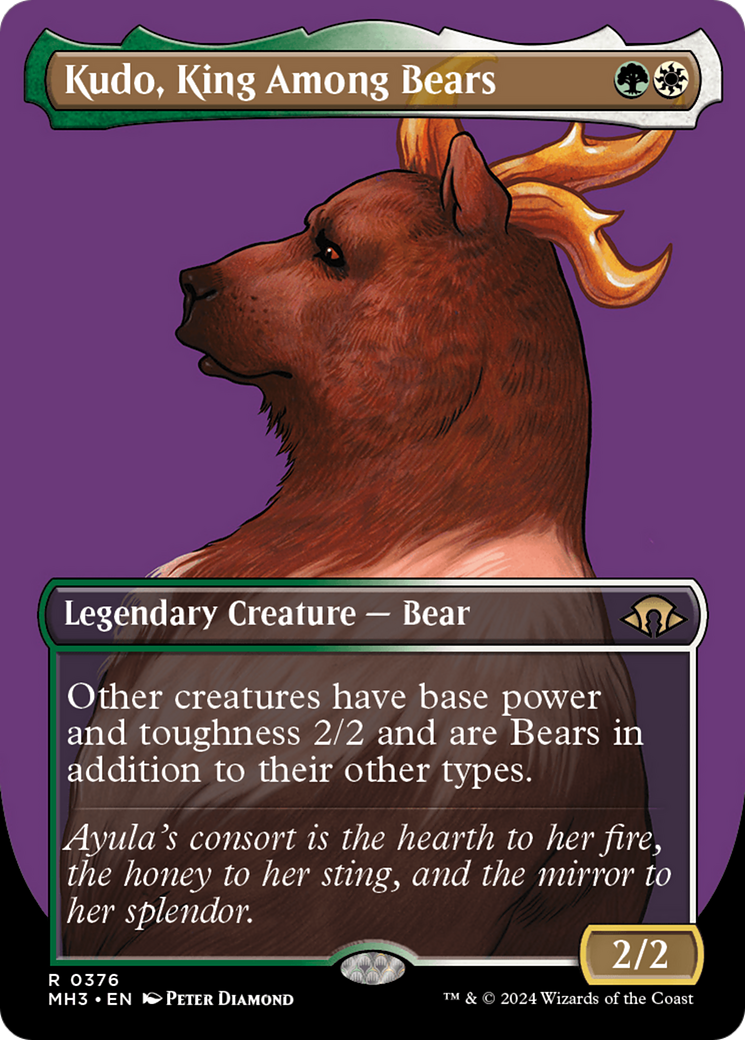 Kudo, King Among Bears (Borderless) [Modern Horizons 3] | Event Horizon Hobbies CA