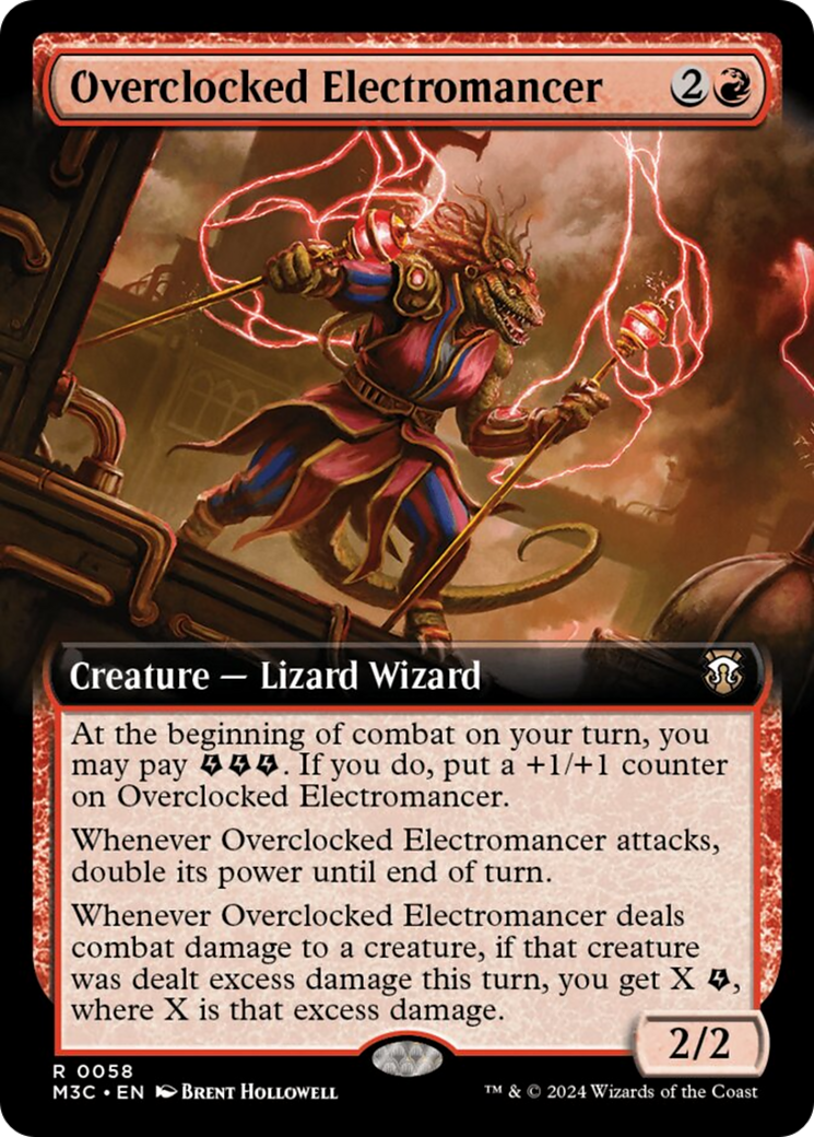 Overclocked Electromancer (Extended Art) [Modern Horizons 3 Commander] | Event Horizon Hobbies CA