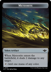Mercenary // Meteorite Double-Sided Token [Outlaws of Thunder Junction Tokens] | Event Horizon Hobbies CA