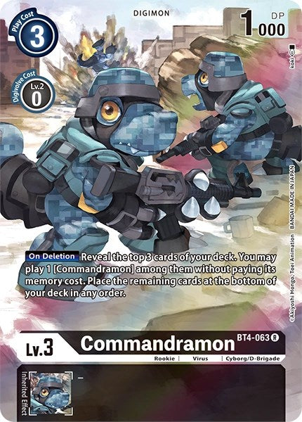 Commandramon [BT4-063] (Alternate Art) [Dimensional Phase] | Event Horizon Hobbies CA