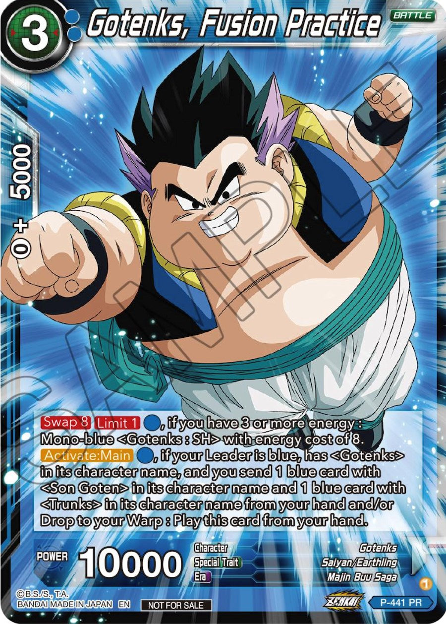 Gotenks, Fusion Practice (Zenkai Series Tournament Pack Vol.2) (P-441) [Tournament Promotion Cards] | Event Horizon Hobbies CA