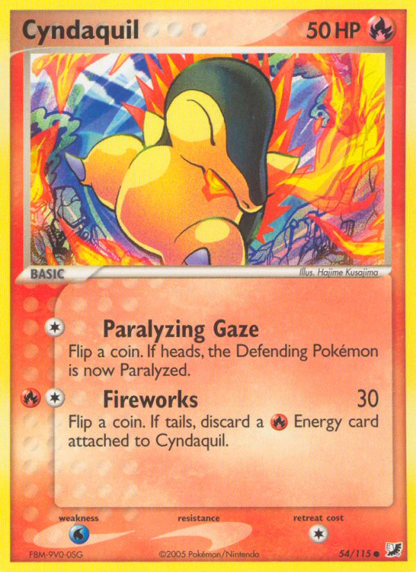 Cyndaquil (54/115) [EX: Unseen Forces] | Event Horizon Hobbies CA