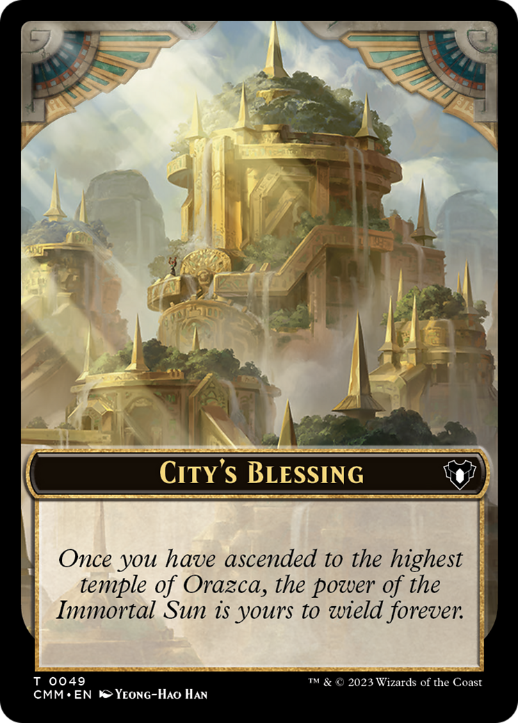 City's Blessing // Construct (41) Double-Sided Token [Commander Masters Tokens] | Event Horizon Hobbies CA