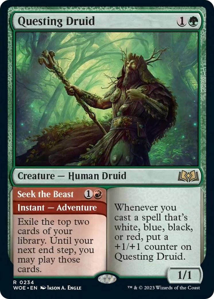 Questing Druid // Seek the Beast [Wilds of Eldraine] | Event Horizon Hobbies CA