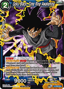 Goku Black, Time Ring Awakening (Unison Warrior Series Boost Tournament Pack Vol. 7) (P-369) [Tournament Promotion Cards] | Event Horizon Hobbies CA