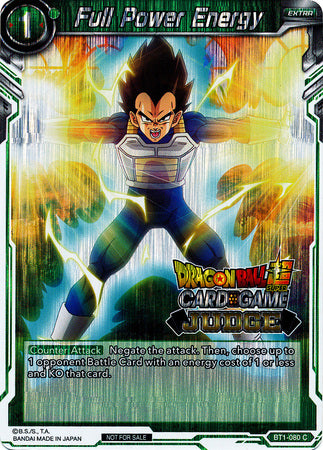 Full Power Energy (BT1-080) [Judge Promotion Cards] | Event Horizon Hobbies CA