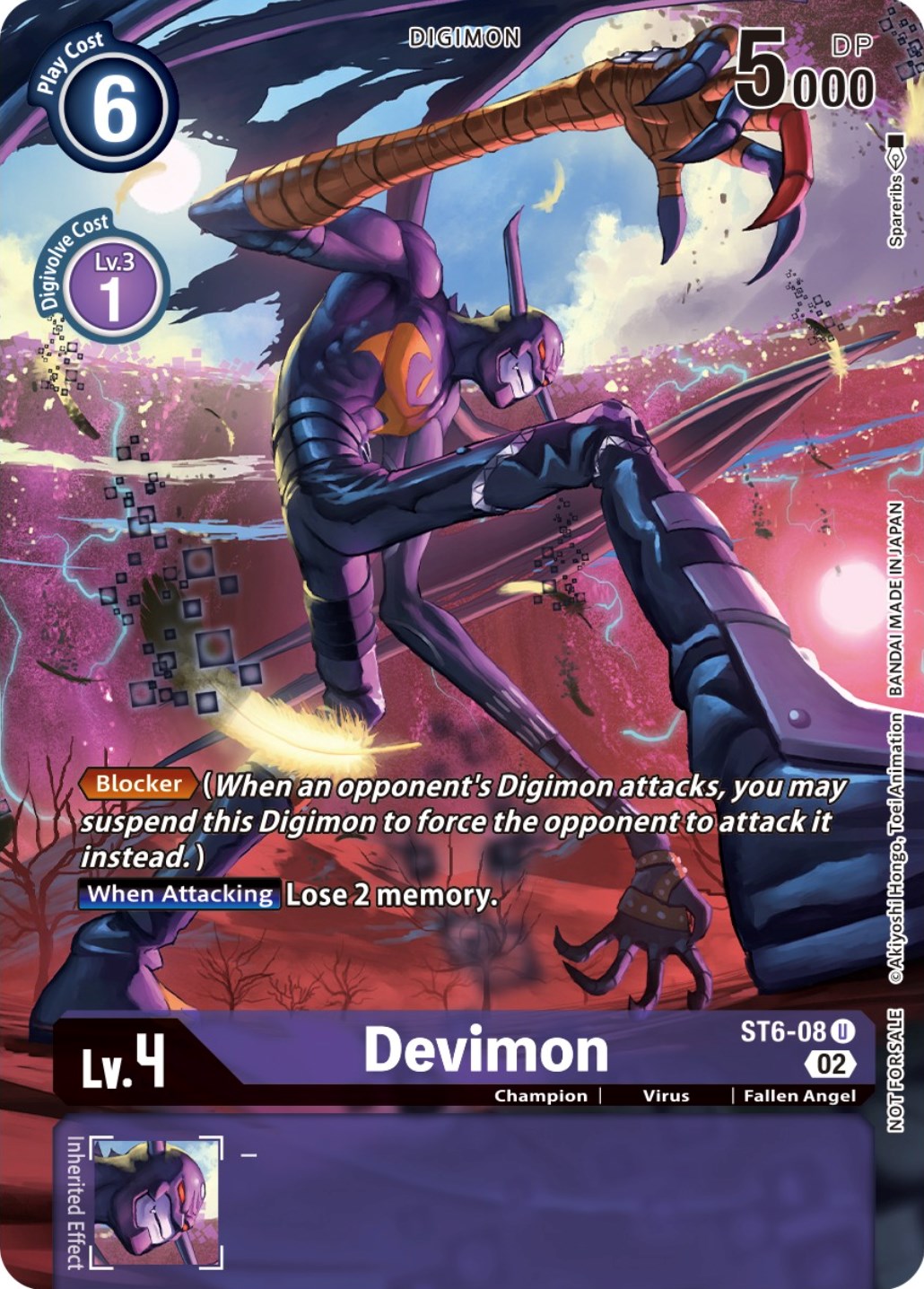 Devimon [ST6-08] (Box Topper) [Dimensional Phase] | Event Horizon Hobbies CA