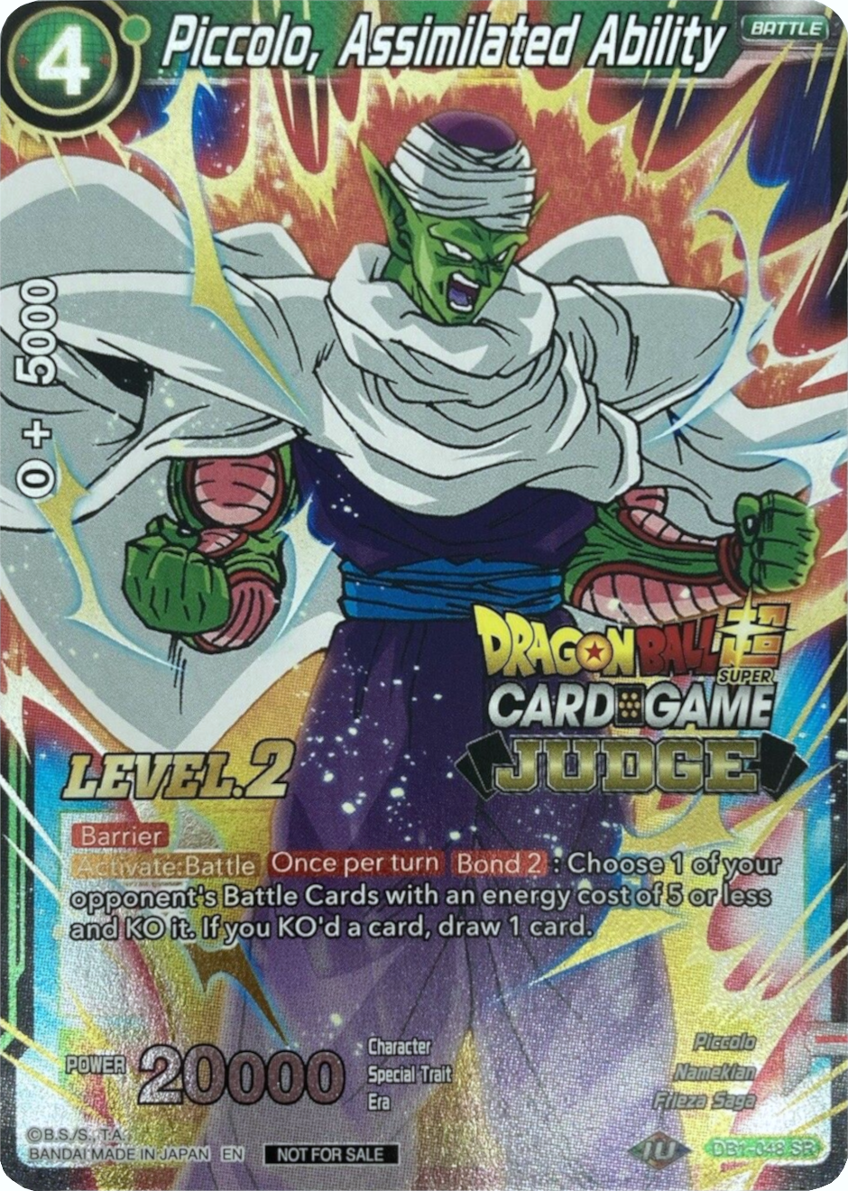 Piccolo, Assimilated Ability (Level 2) (DB1-048) [Judge Promotion Cards] | Event Horizon Hobbies CA