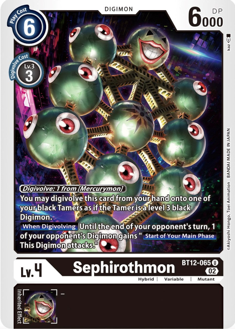 Sephirothmon [BT12-065] [Across Time] | Event Horizon Hobbies CA