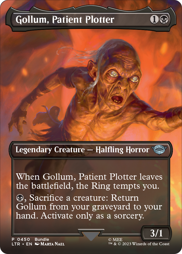 Gollum, Patient Plotter (Borderless Alternate Art) [The Lord of the Rings: Tales of Middle-Earth] | Event Horizon Hobbies CA