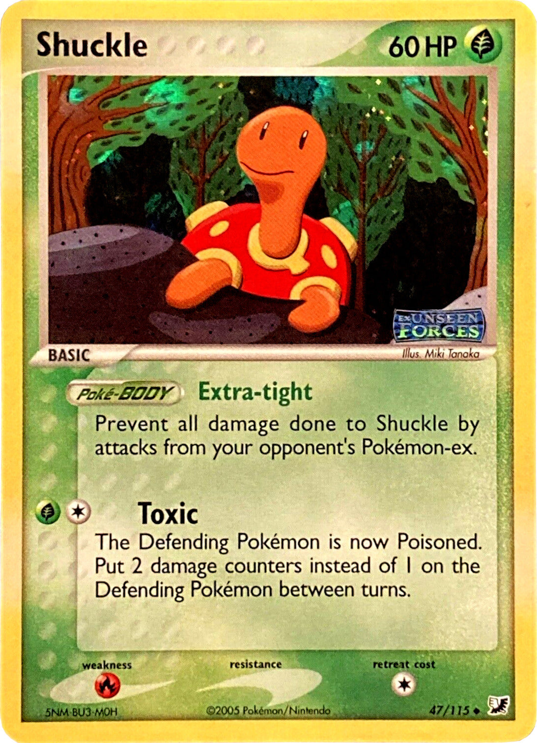 Shuckle (47/115) (Stamped) [EX: Unseen Forces] | Event Horizon Hobbies CA