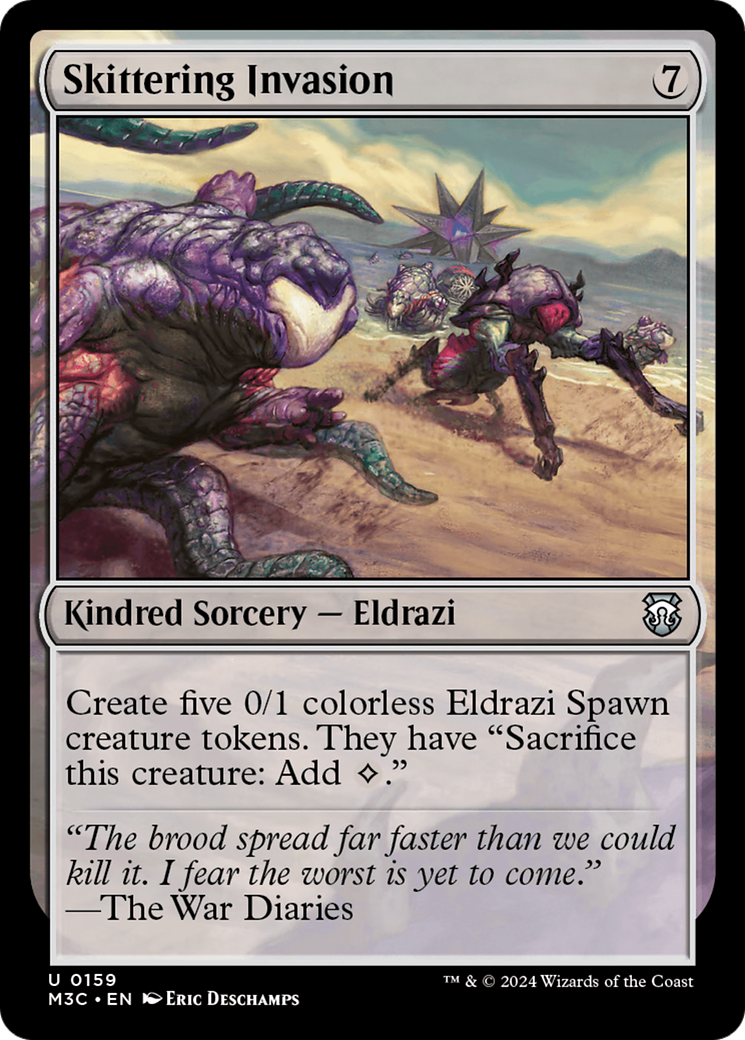 Skittering Invasion (Ripple Foil) [Modern Horizons 3 Commander]