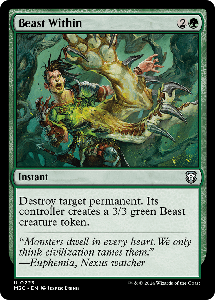 Beast Within (Ripple Foil) [Modern Horizons 3 Commander] | Event Horizon Hobbies CA