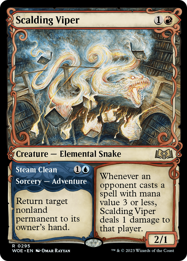 Scalding Viper // Steam Clean (Showcase) [Wilds of Eldraine] | Event Horizon Hobbies CA