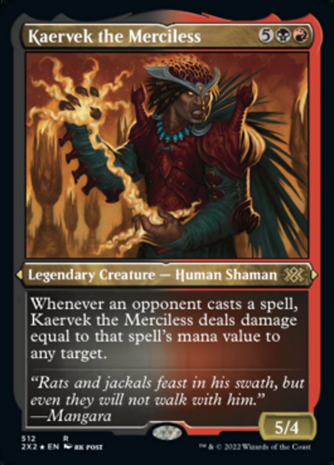 Kaervek the Merciless (Foil Etched) [Double Masters 2022] | Event Horizon Hobbies CA