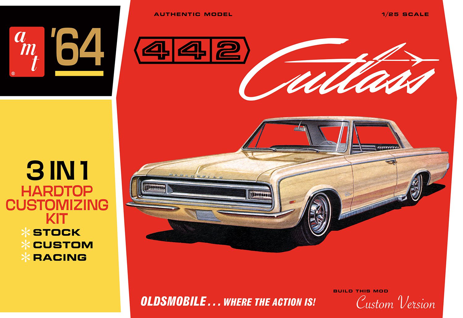 Model Kits - AMT - '64 Oldsmobile Cutlass 442 Hardtop 1/25 | Event Horizon Hobbies CA