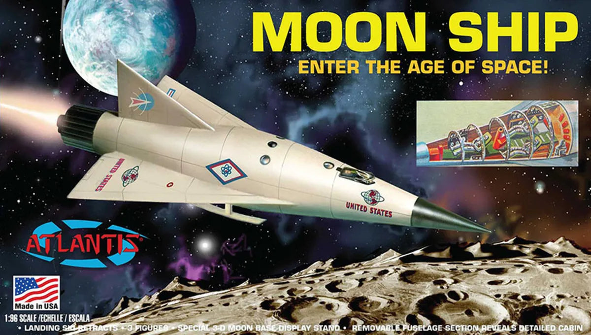 Model Kit - Atlantis - Moon Ship 1/96 | Event Horizon Hobbies CA