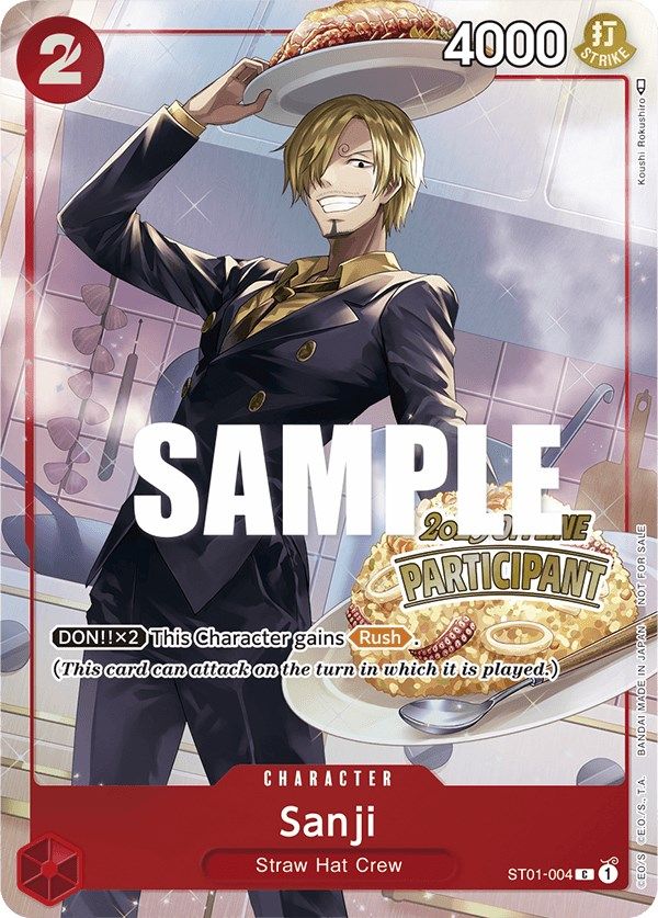 Sanji (Offline Regional 2023) [Participant] [One Piece Promotion Cards] | Event Horizon Hobbies CA