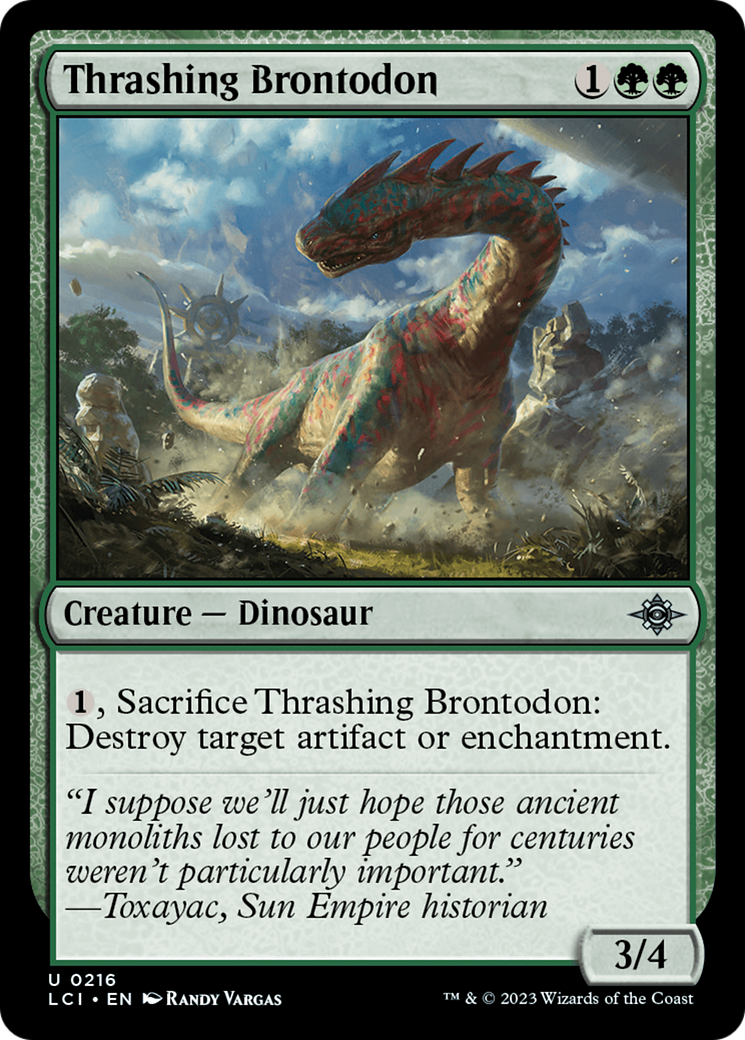 Thrashing Brontodon [The Lost Caverns of Ixalan] | Event Horizon Hobbies CA