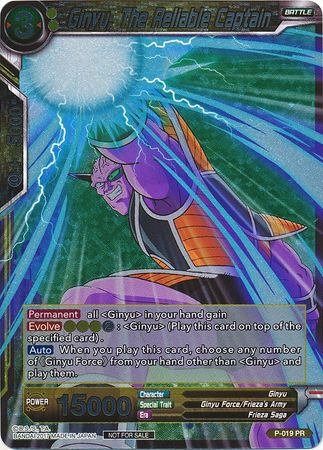 Ginyu, The Reliable Captain (Foil) (P-019) [Promotion Cards] | Event Horizon Hobbies CA