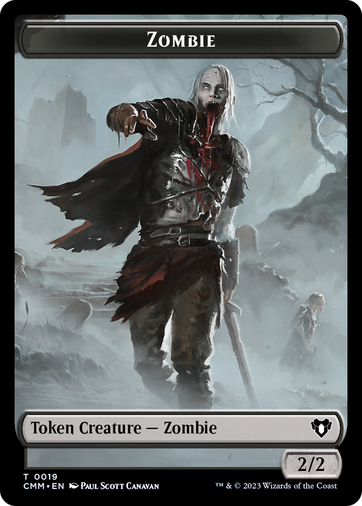 Zombie Token (19) [Commander Masters Tokens] | Event Horizon Hobbies CA