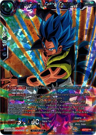 SSB Gogeta, Critical Combination (P-118) [Promotion Cards] | Event Horizon Hobbies CA