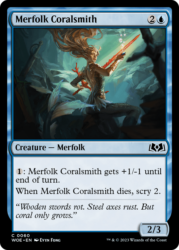 Merfolk Coralsmith [Wilds of Eldraine] | Event Horizon Hobbies CA