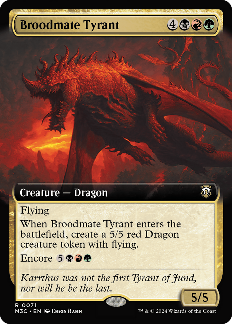 Broodmate Tyrant (Extended Art) [Modern Horizons 3 Commander] | Event Horizon Hobbies CA